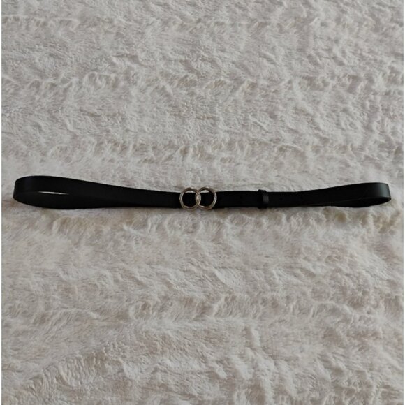 Lauren Conrad Silver Circle Skinny Belt - Picture 1 of 6